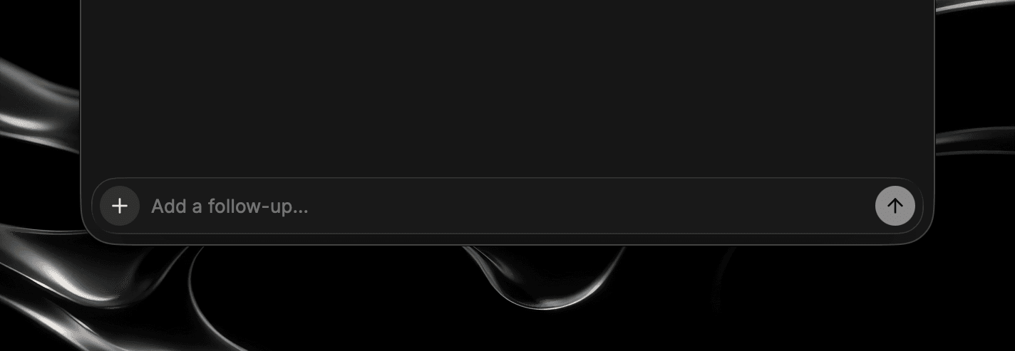 The composer at the bottom of Agent Chat